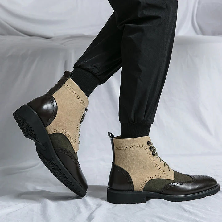Nathaniel Wingtip Ankle Boots