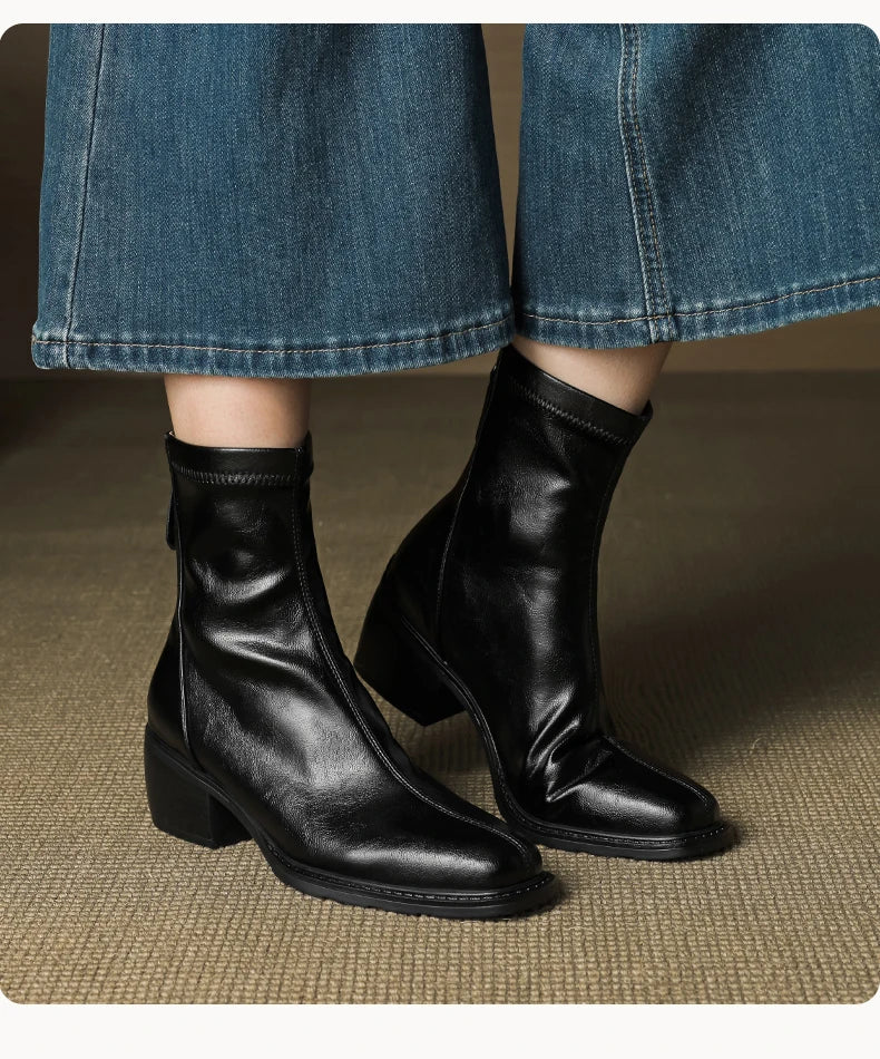 Marget Leather Ankle Boots