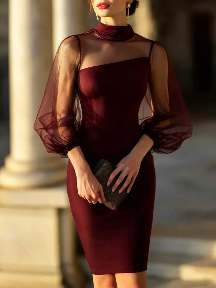 Tatiana Lantern Sleeve Dress