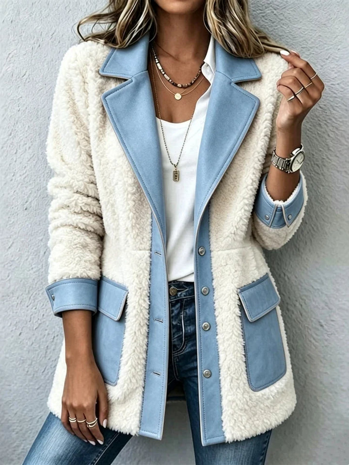 Oriana Faux Suede Shearling Jacket