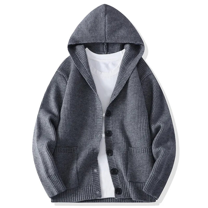 Percival Hooded Button Cardigan