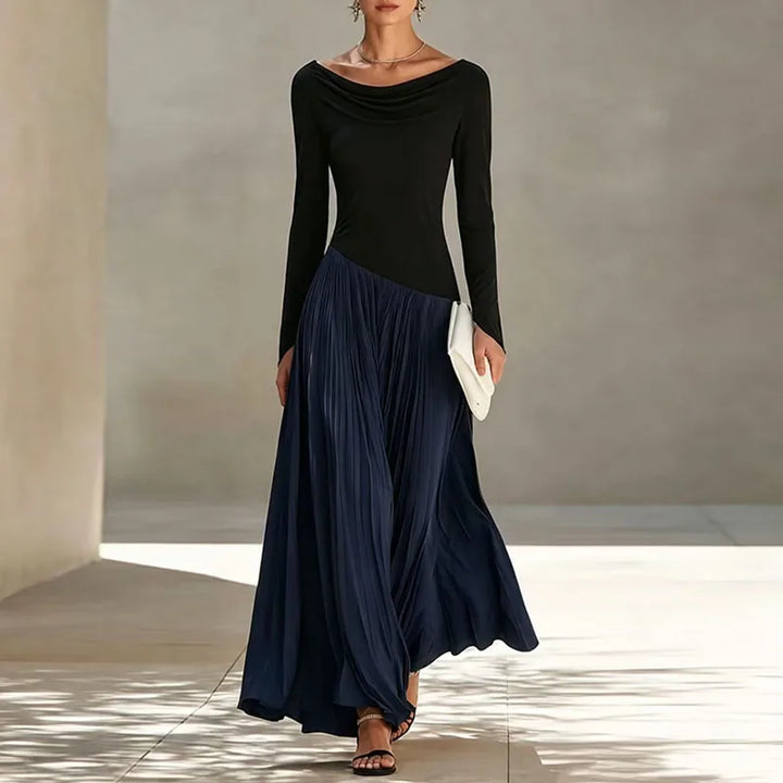 Inara Flowing Draped Maxi Dress