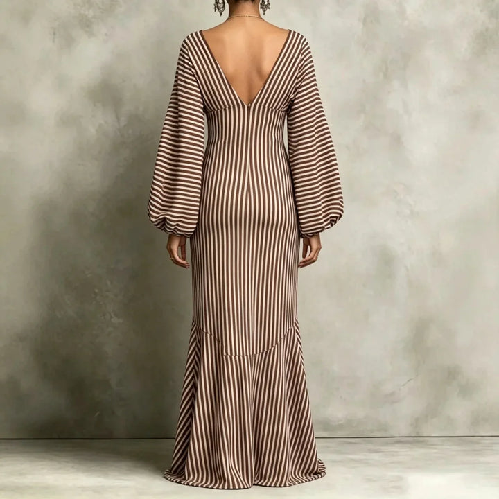 Cosima Lantern Sleeve Maxi Dress