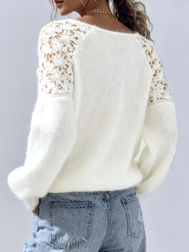 Wren Open Knit Lace Sweater