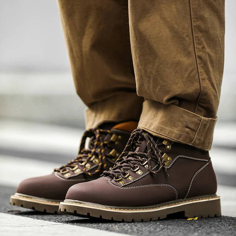 Nathan Rugged Leather Boots