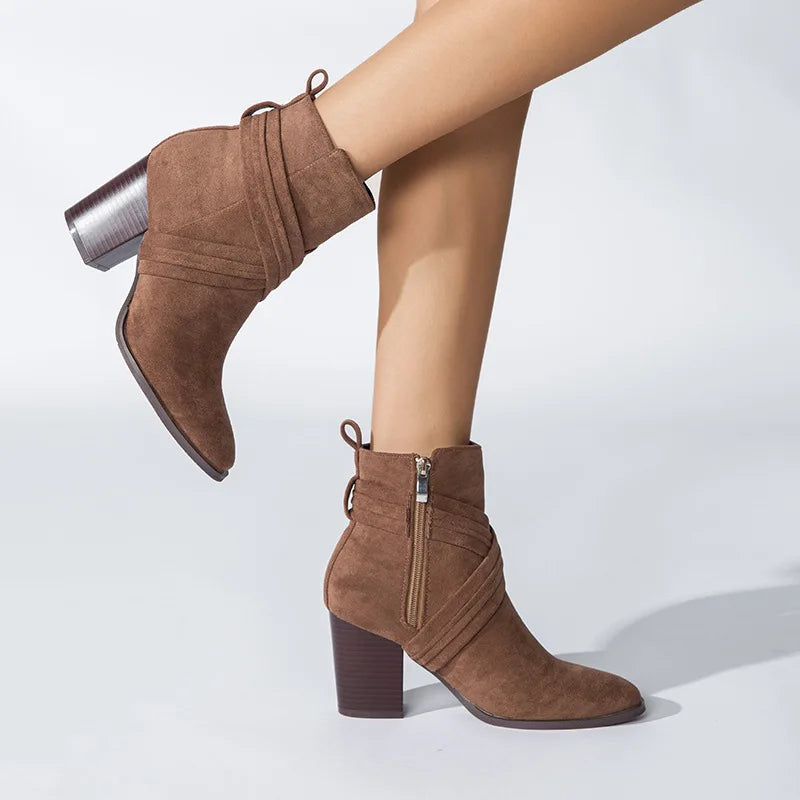 Sasha Suede Ankle Boots