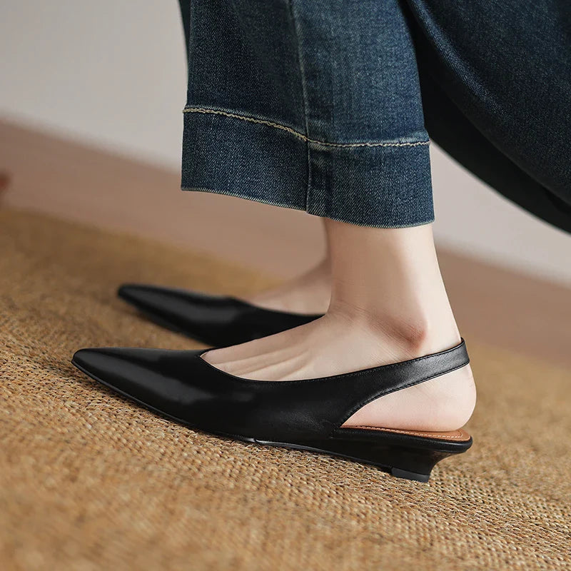 Amelia Genuine Leather Pumps