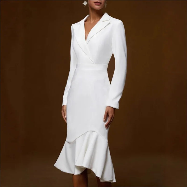 Palmer Notched Lapel Dress
