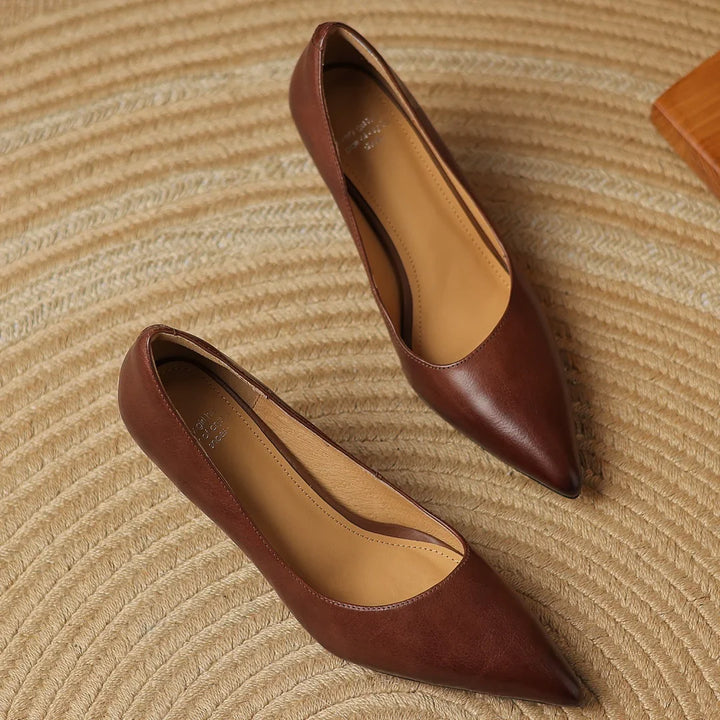 Frenchie Leather Pumps