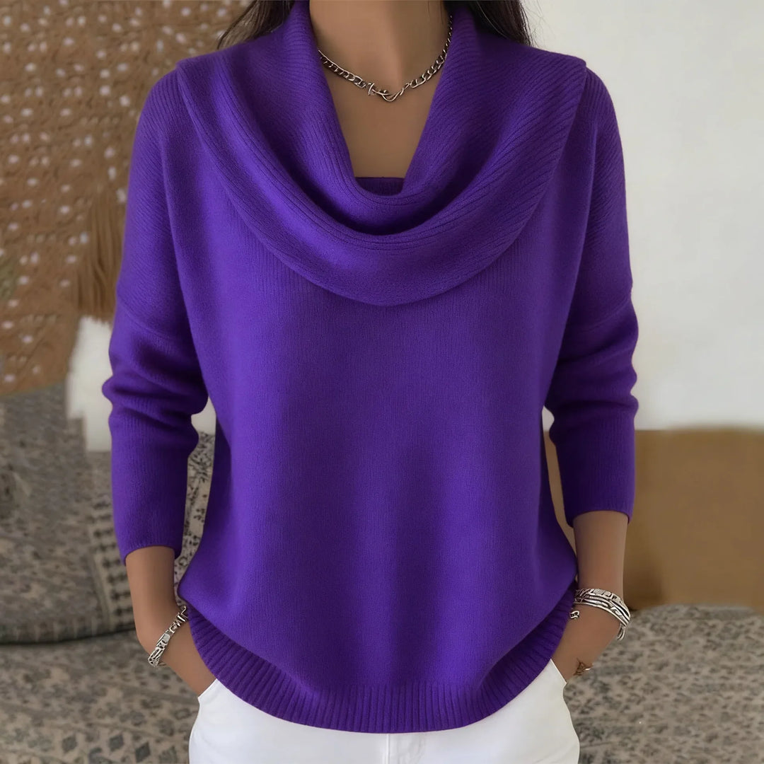 Clara Cowl Neck Knit Sweater