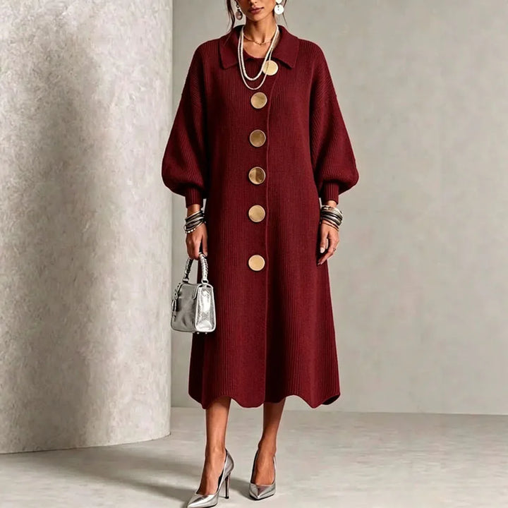 Colette Button Front Sweater Dress