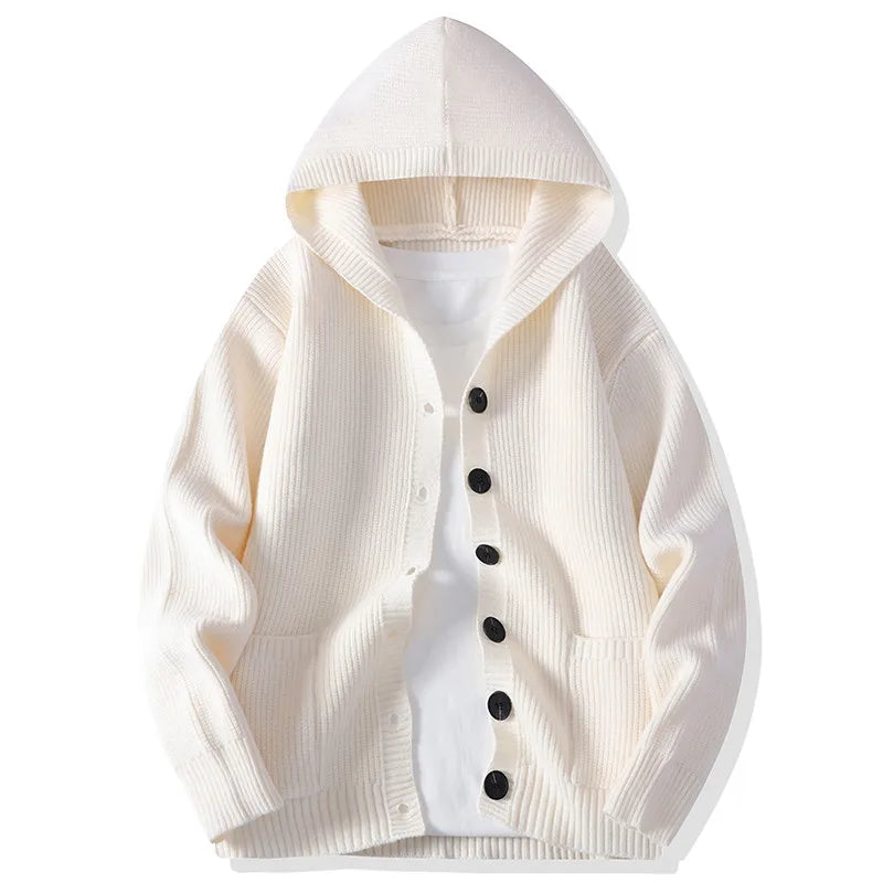 Percival Hooded Button Cardigan