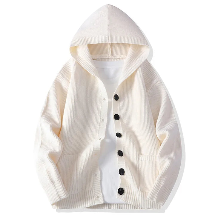 Percival Hooded Button Cardigan