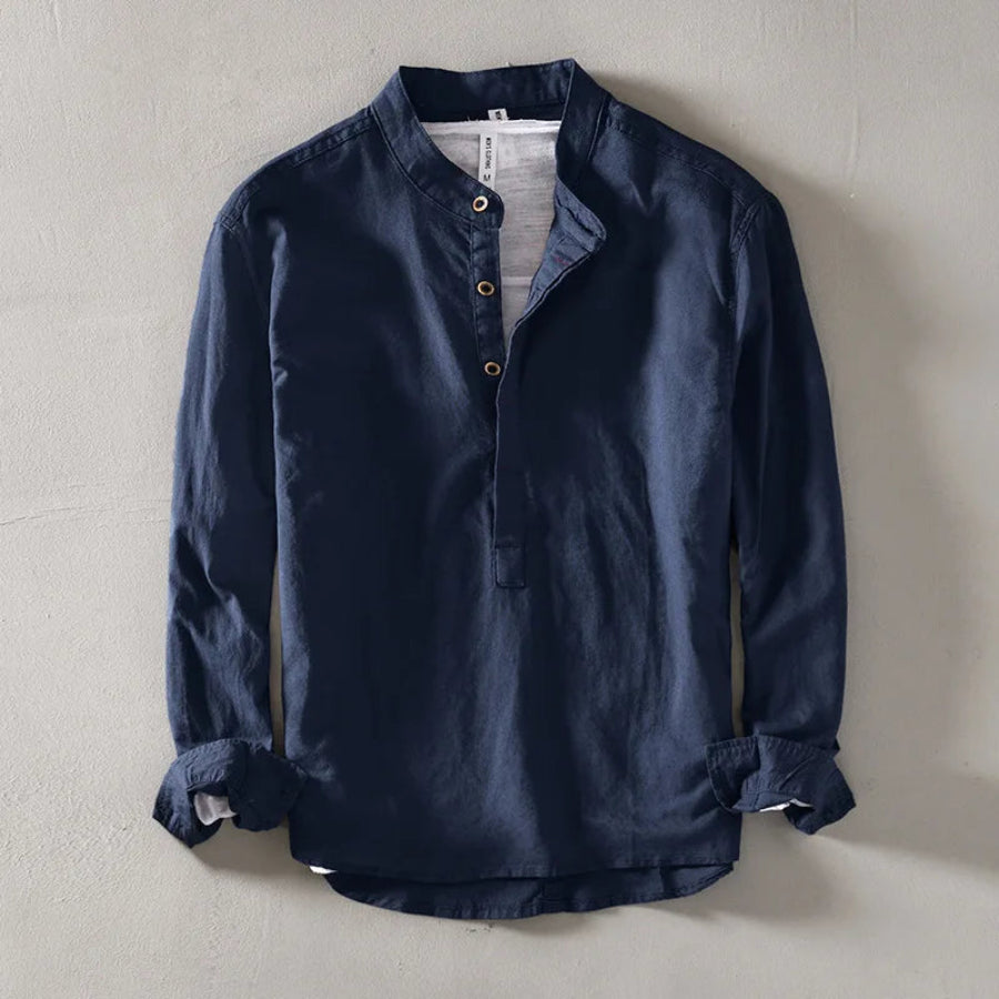Nova Linen Henley Shirt