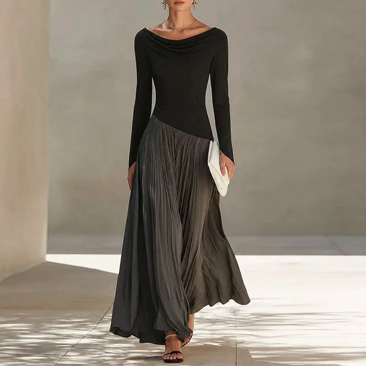 Inara Flowing Draped Maxi Dress