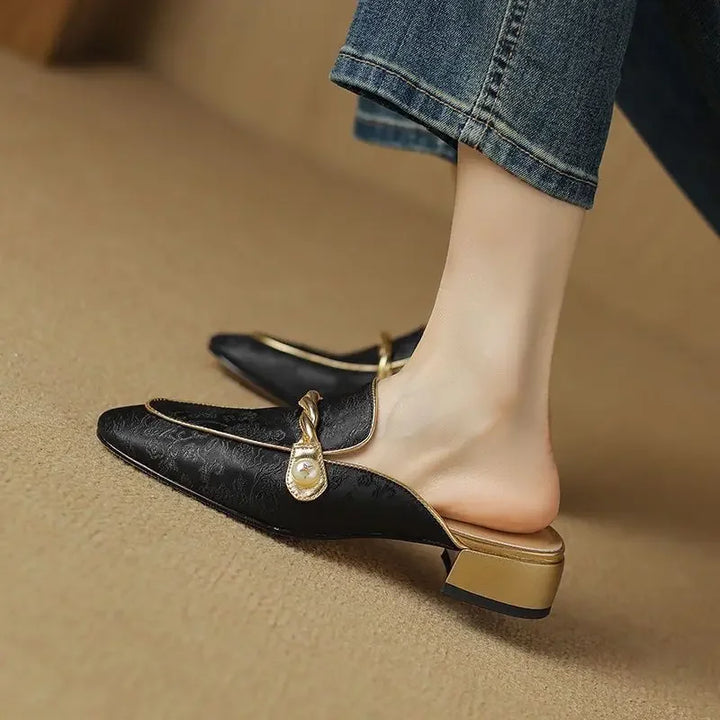 Vivana Floral Embossed Sandals