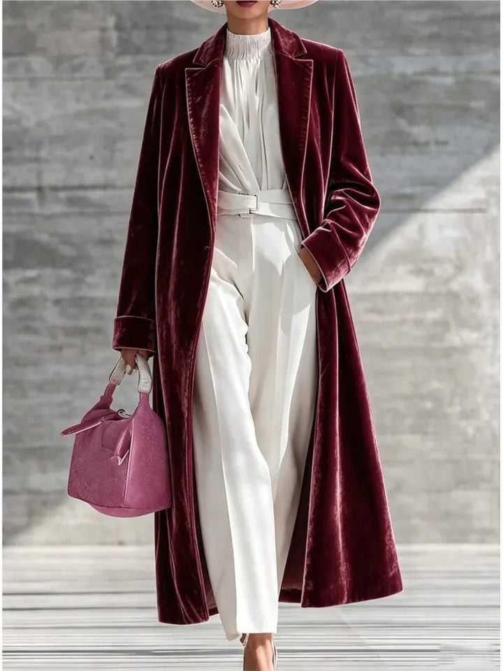 Undine Velvet Maxi Coat