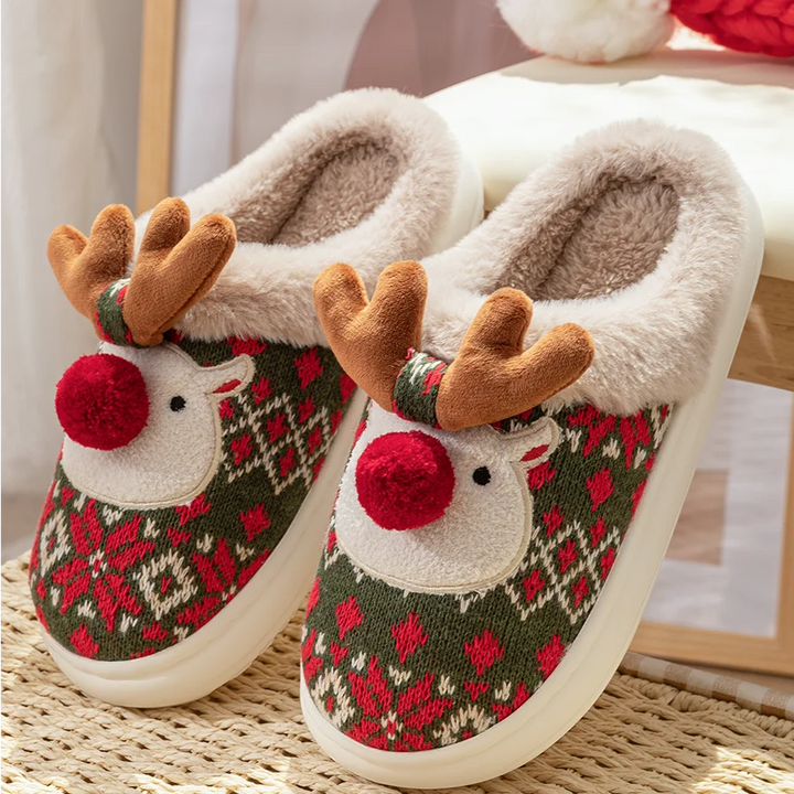 Snowdeer Christmas Slippers