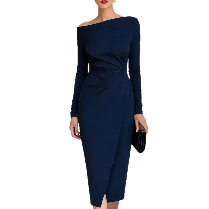 Adrienne Twisted Waist Midi Dress