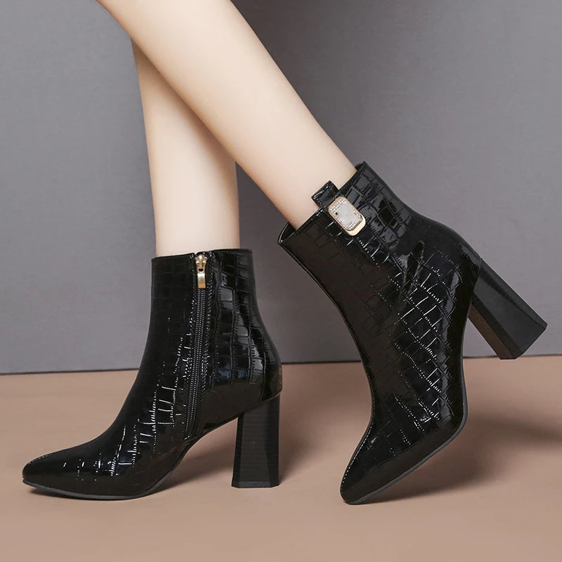 Aurelia Leather Ankle Boots
