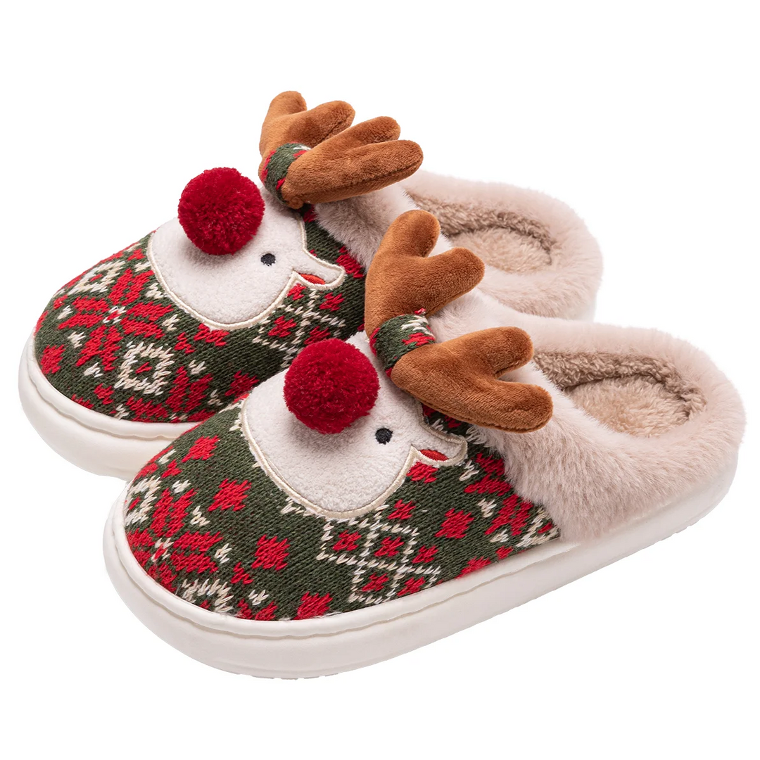 Snowdeer Christmas Slippers