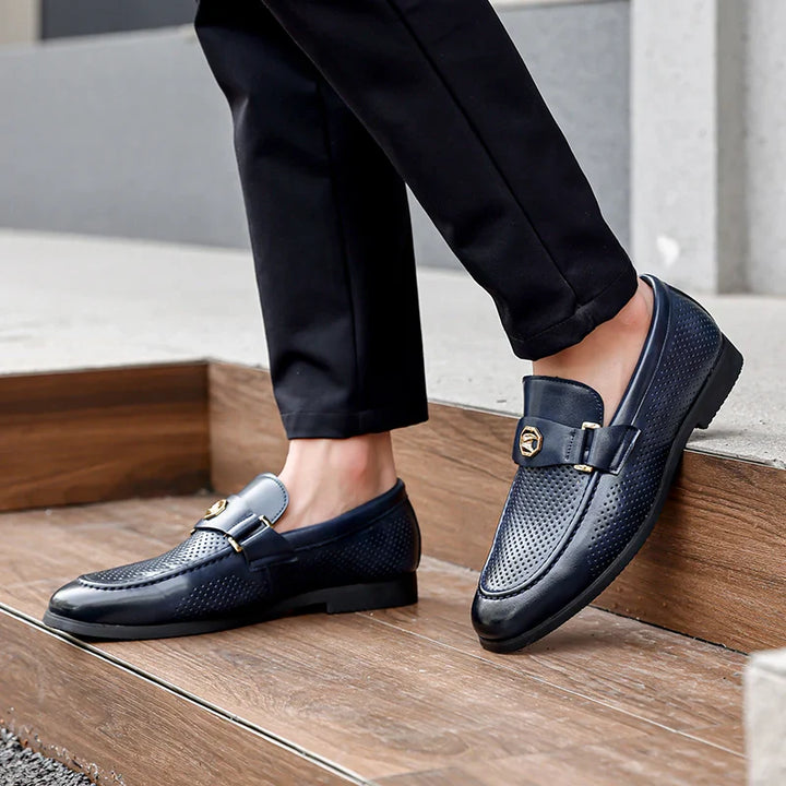 Nirvaro Italian Leather Loafers