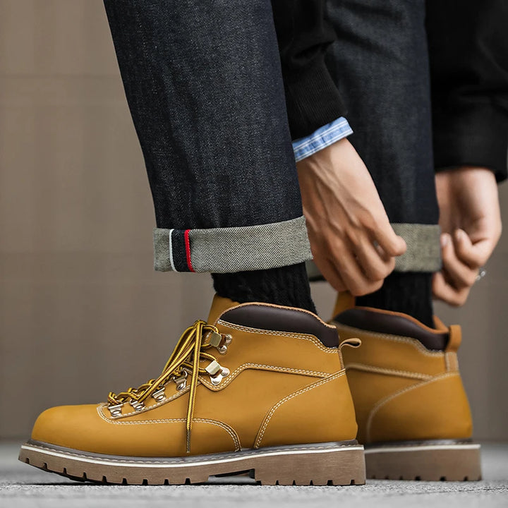 Nathan Rugged Leather Boots