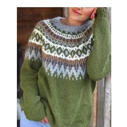 Nadine Fair Isle Crew Neck Sweater