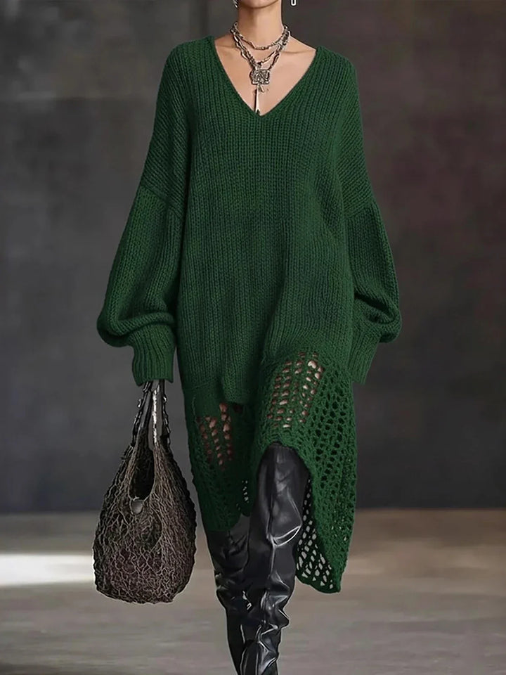 Vaughn Hollow Out Sweater Dress