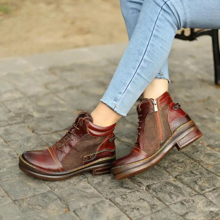 Colette Leather Ankle Boots