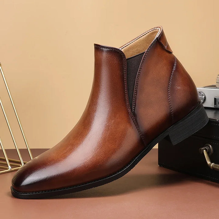 Lusano Leather Chelsea Boots