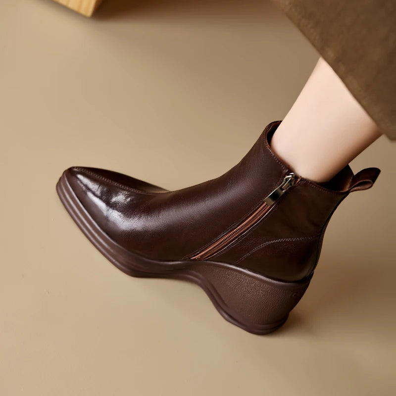 Frenchie Genuine Leather Boots