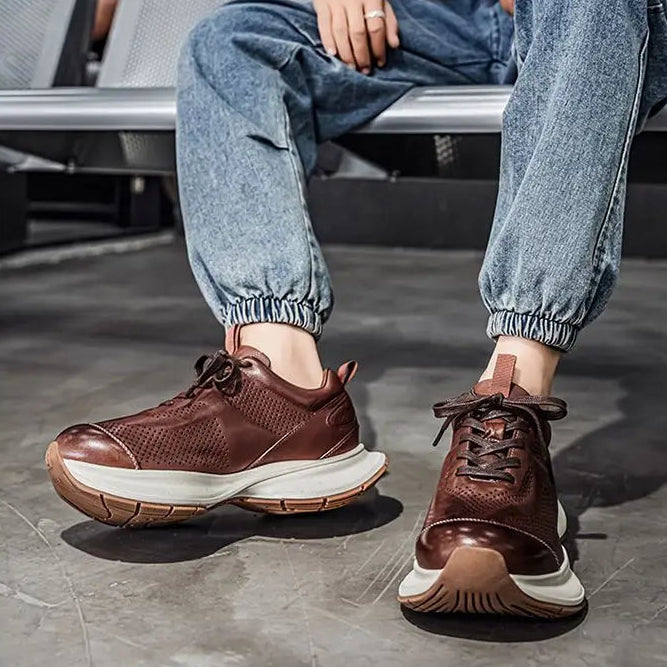 AeroDrift Leather Sneakers