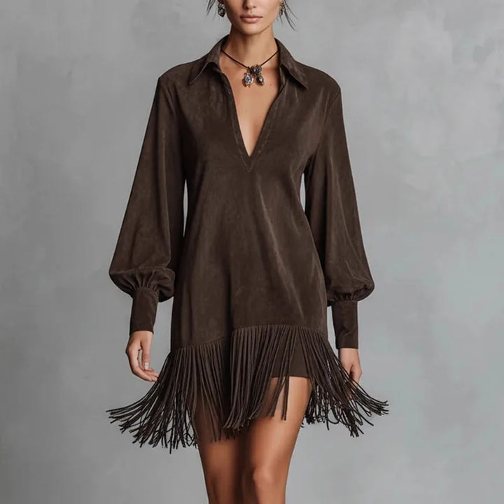 Amaris Relaxed Fit Tassel Dress