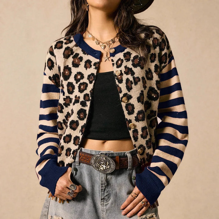 Verena Leopard Print Cardigan