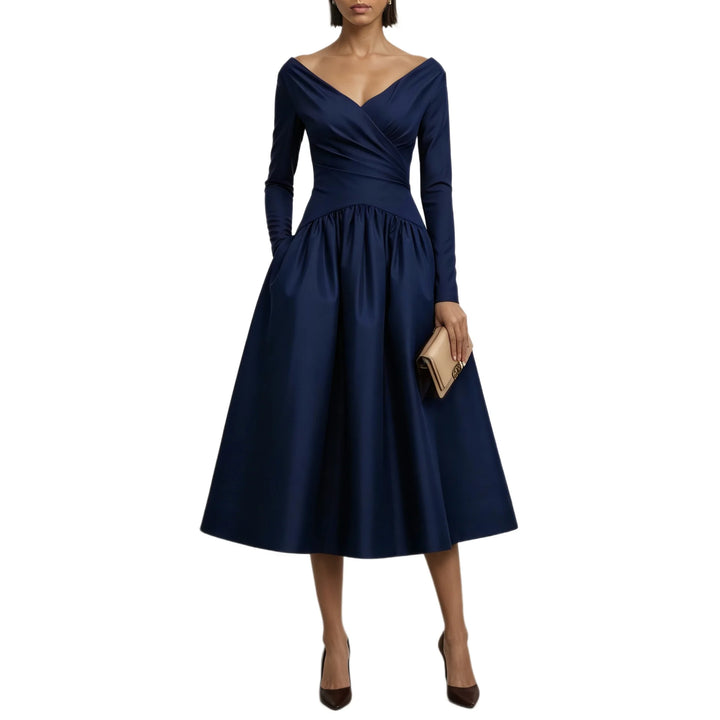 Bellamy Wrap Bodice Midi Dress