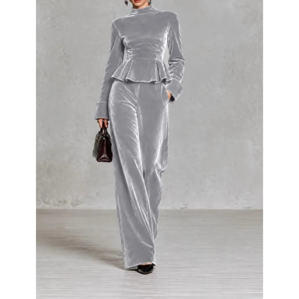 Briallen Peplum Hem Set