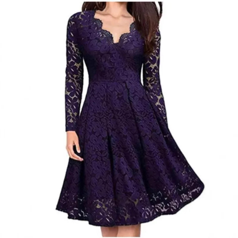 Elodie Floral Lace Mini Dress
