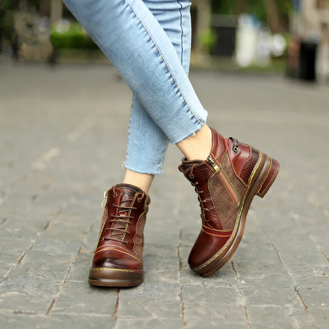 Colette Leather Ankle Boots