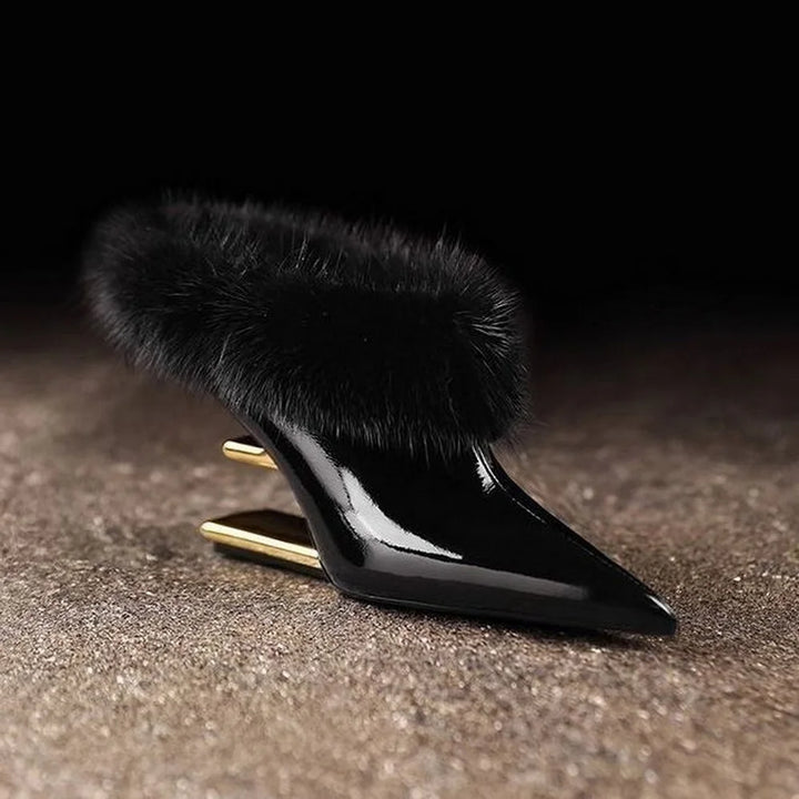 Alvina Whisper Furry Heels