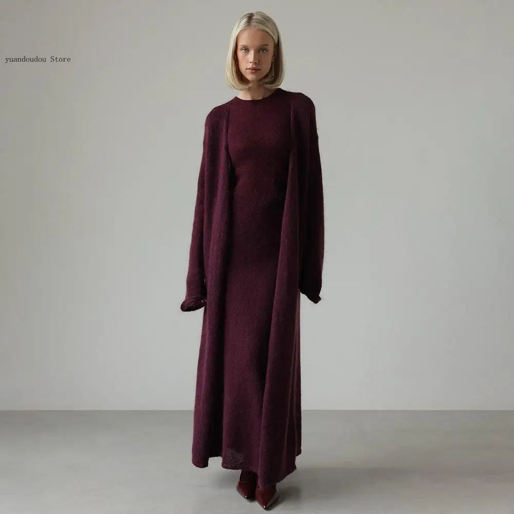 Solaris Ribbed Knit Sweater Dress Set