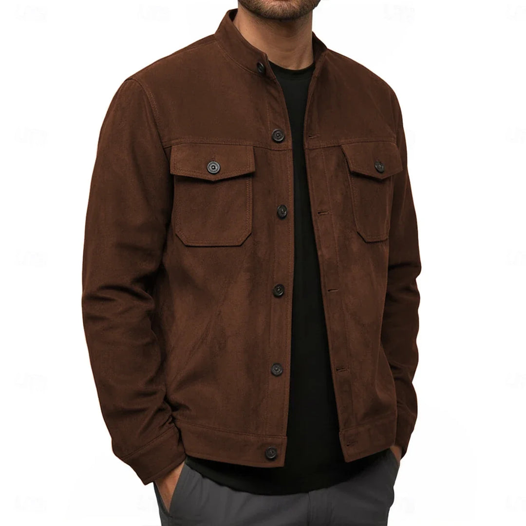 Gareth Stand Collar Shirt Jacket
