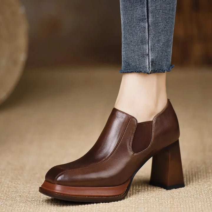 Zora Block Heel Pumps