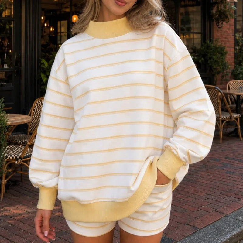 Marlena Striped Pullover Set