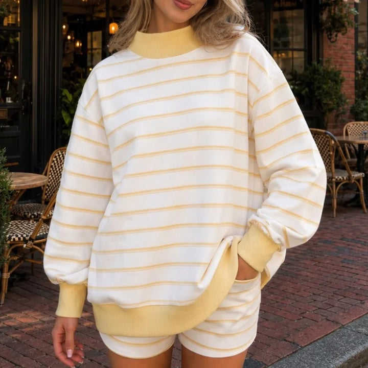 Marlena Striped Pullover Set