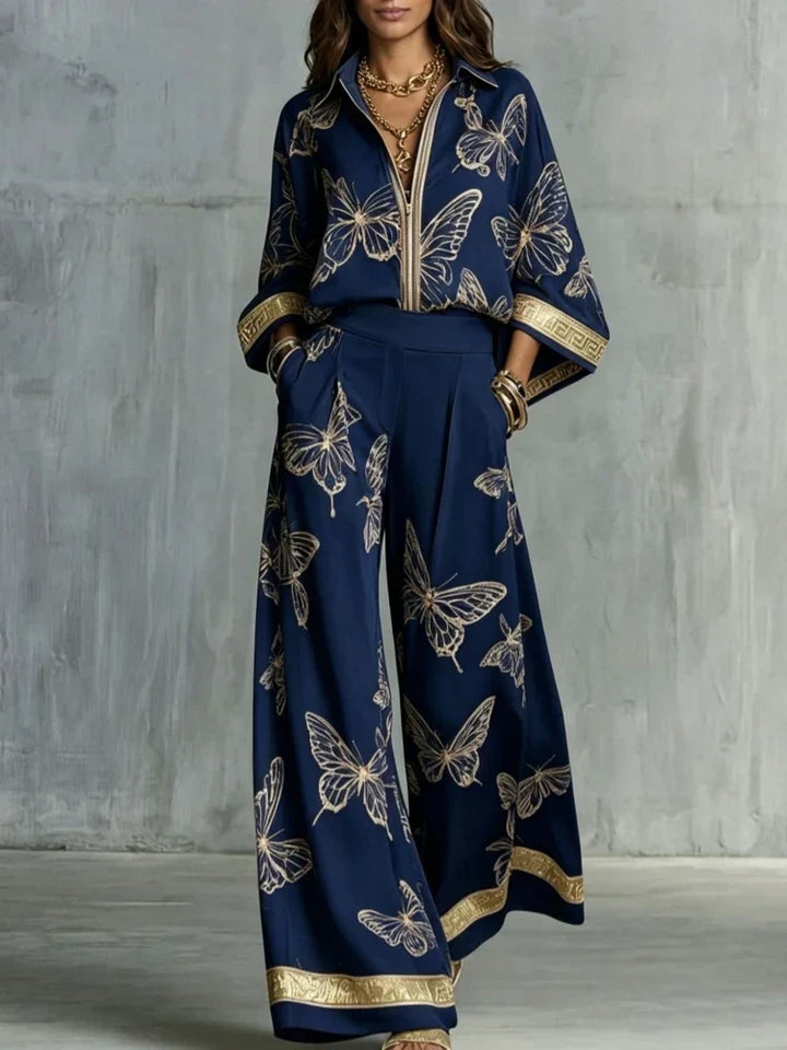Katarina Butterfly Print Lounge Set