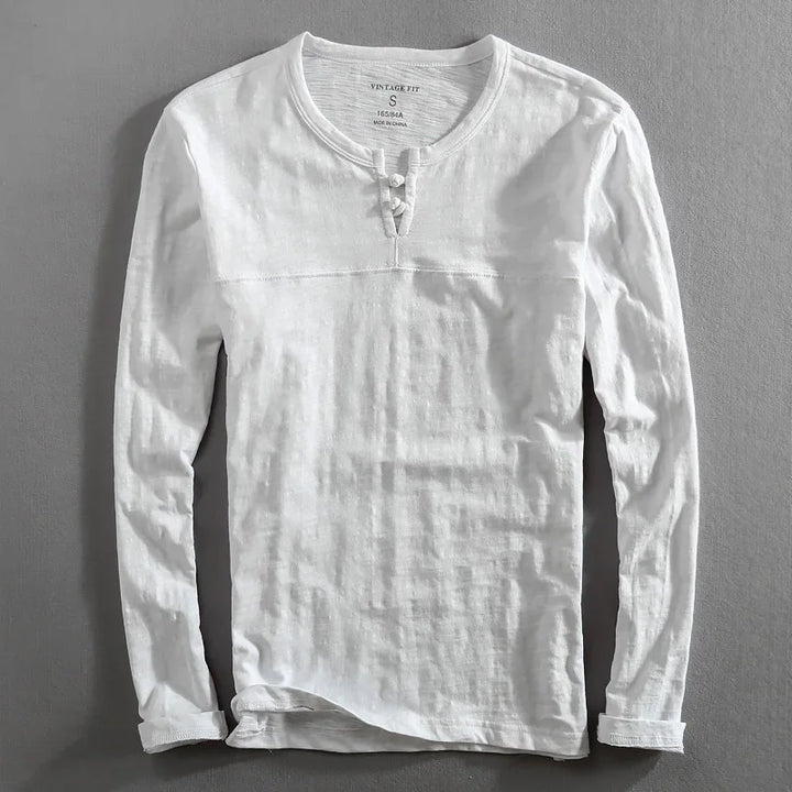 Roberto Long Sleeve Henley Shirt