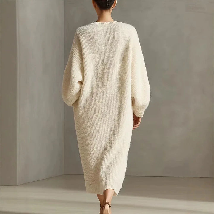 Odile Asymmetrical Hem Sweater Dress