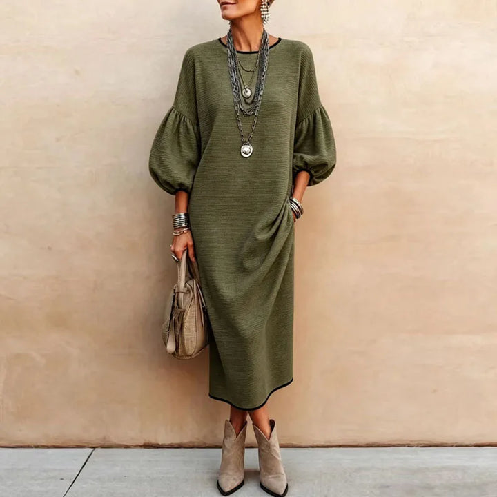 Leonie Lantern Sleeve Maxi Dress