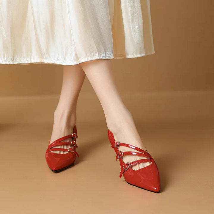 Sezane Genuine Leather Sandals